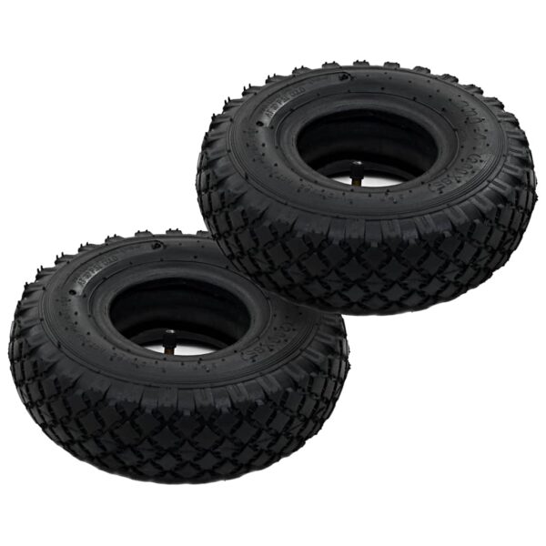 vidaXL 2 Tyres 2 Inner Tubes 3.00-4 260x85 for Sack Truck Wheel Rubber - Image 2