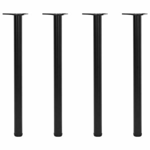 vidaXL Adjustable Table Legs 4 pcs Black 870 mm