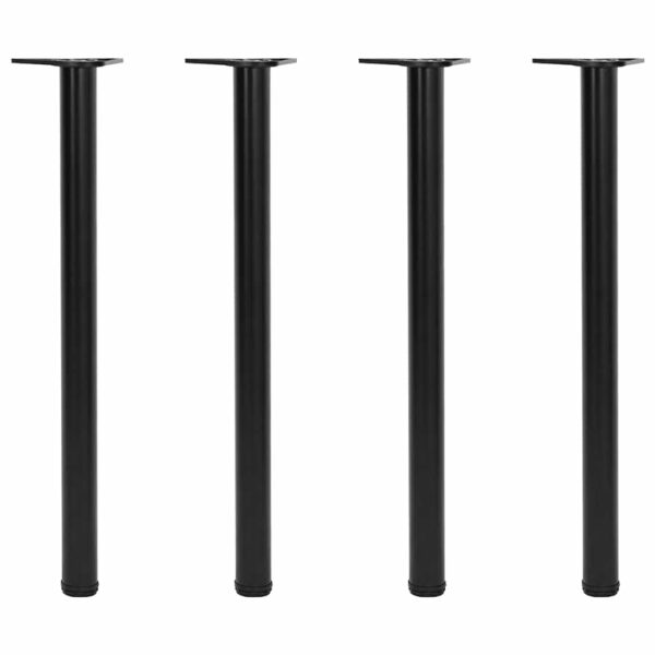 vidaXL Adjustable Table Legs 4 pcs Black 870 mm - Image 1