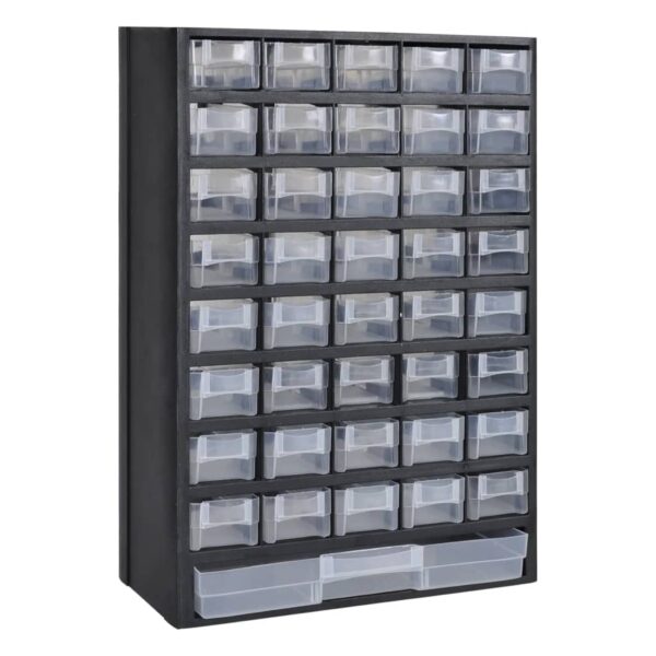 vidaXL 41-Drawer Storage Cabinet Tool Box 2 pcs Plastic - Image 2