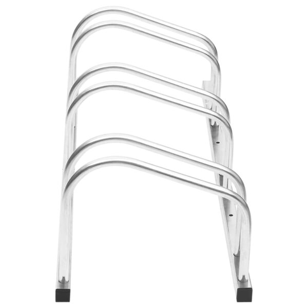vidaXL Bike Rack for 3 Bikes Galvanised Steel - Image 3
