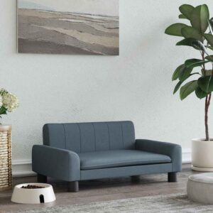 vidaXL Dog Bed Dark Grey 70x45x30 cm Fabric