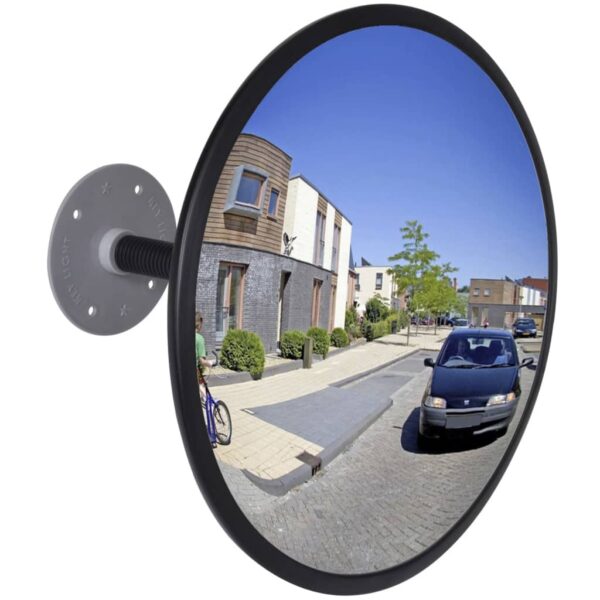 Convex Traffic Mirror Acrylic Black 30 cm Indoor - Image 1