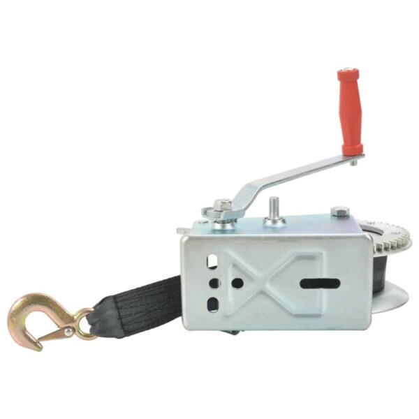 vidaXL Hand Winch with Strap 1587 kg - Image 4