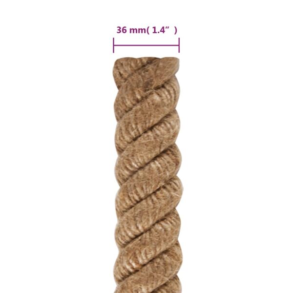 vidaXL Jute Rope 5 m Long 36 mm Thick - Image 6