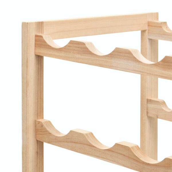 vidaXL Wine Rack Cedar Wood 57.5x28x102 cm - Image 6