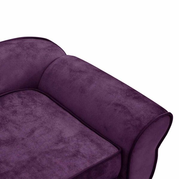 vidaXL Dog Sofa Burgundy 72x45x30 cm Plush - Image 7