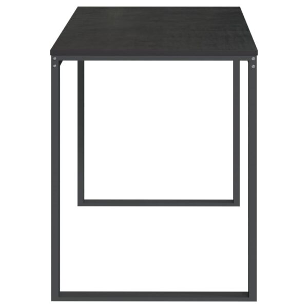 vidaXL Computer Desk Black 110x60x73 cm Engineered Wood - Image 5