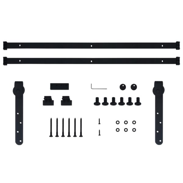 vidaXL Mini Sliding Cabinet Door Kit Carbon Steel 200 cm - Image 5
