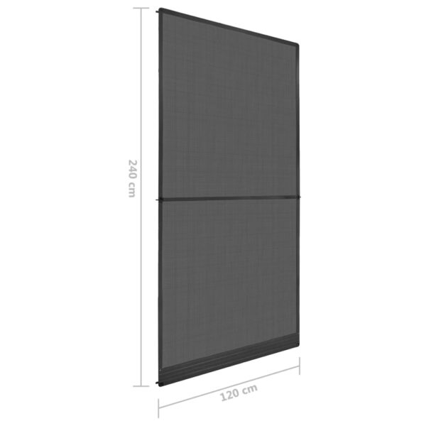 vidaXL Hinged Insect Screen for Doors Anthracite 120x240 cm - Image 9