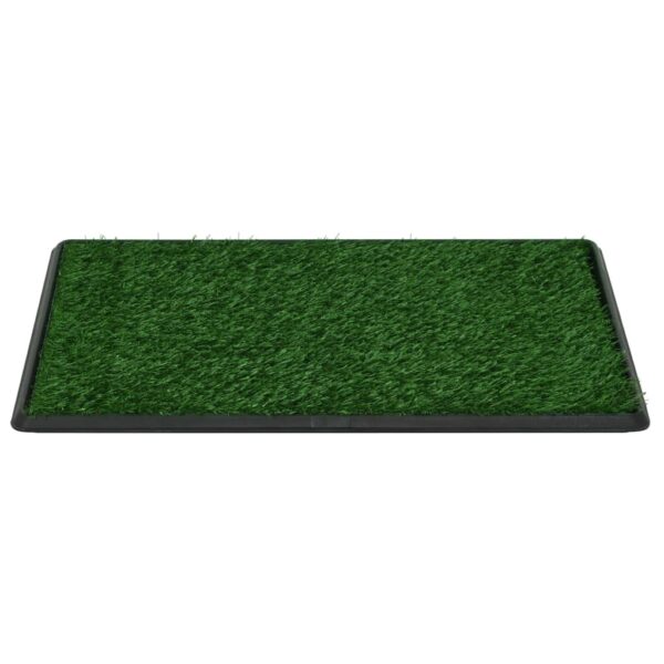 vidaXL Pet Toilets 2 pcs with Tray & Faux Turf Green 76x51x3 cm WC - Image 5