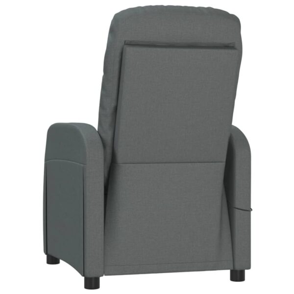 vidaXL Massage Chair Dark Grey Fabric - Image 5