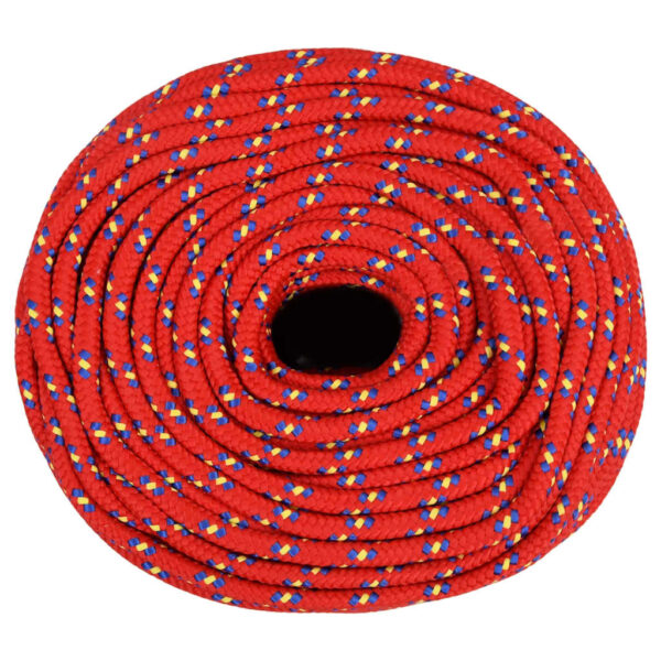 vidaXL Boat Rope Red 8 mm 50 m Polypropylene - Image 3