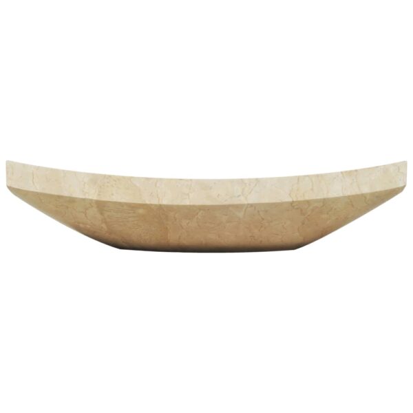 vidaXL Sink 50x35x12 cm Marble Cream - Image 3