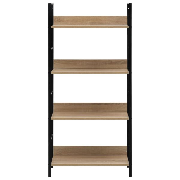 vidaXL 4-Layer Book Shelf Oak 60x27.6x124.5 cm Engineered Wood - Image 4