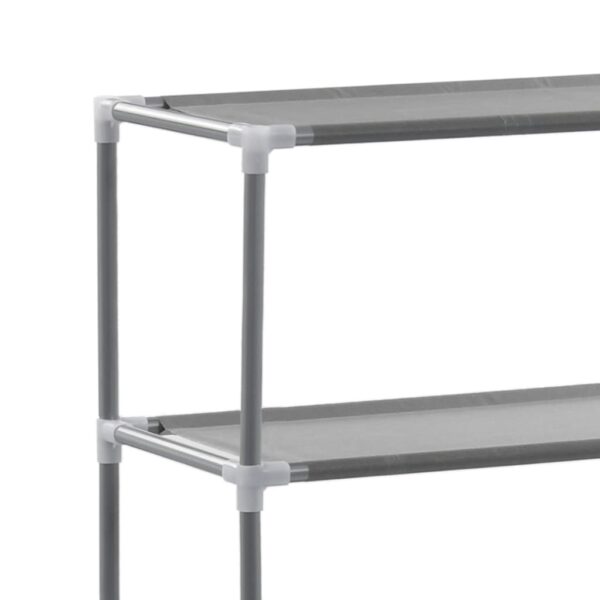 vidaXL 3-Tier Storage Rack over Toilet Silver 53x28x169 cm - Image 7