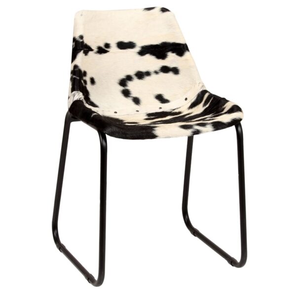 vidaXL Dining Chairs 2 pcs Genuine Goat Leather - Image 12