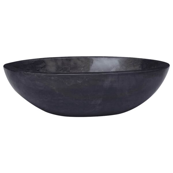 vidaXL Sink Black 53x40x15 cm Marble - Image 1