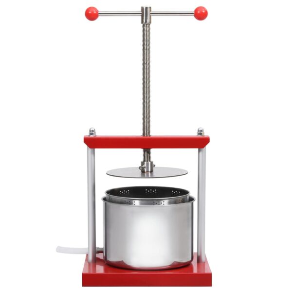 vidaXL Fruit and Wine Press Stainless Steel 6 L - Image 2