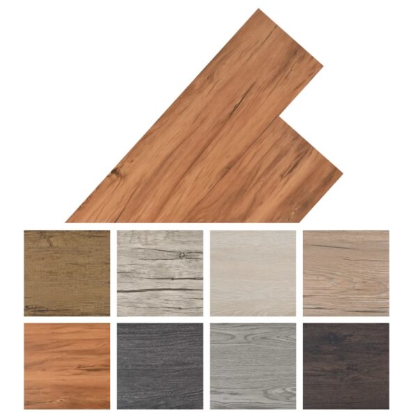 vidaXL Non Self-adhesive PVC Flooring Planks 5.26 m² 2 mm Elm Nature - Image 8
