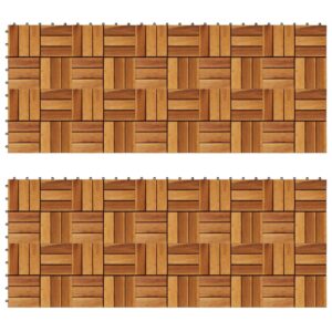 Decking Tiles 30 x 30 cm Acacia Set of 20