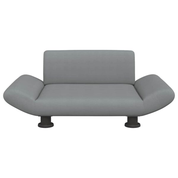 vidaXL Dog Bed Light Grey 70x45x28 cm Fabric - Image 3