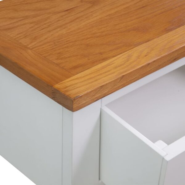 vidaXL Console Table 83x30x73 cm Solid Oak Wood - Image 6