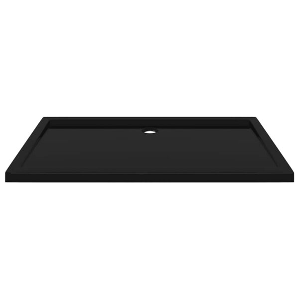vidaXL Rectangular ABS Shower Base Tray Black 70x120 cm - Image 4
