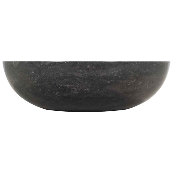 vidaXL Sink 40x12 cm Marble Black - Image 6