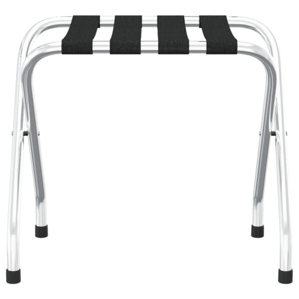 vidaXL Luggage Rack Black and Silver 56x40x49 cm - Image 3