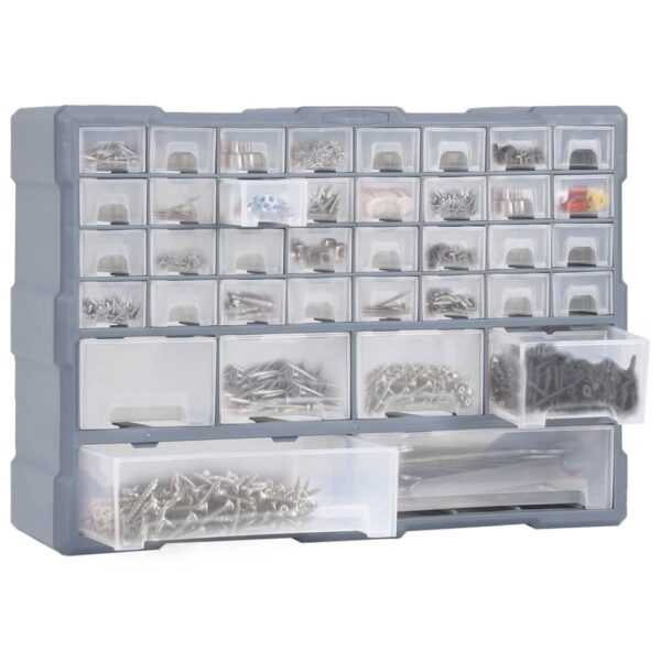 vidaXL Multi-drawer Organiser with 38 Drawers 52x16x37.5 cm - Image 6