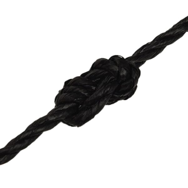 vidaXL Work Rope Black 6 mm 100 m Polypropylene - Image 5