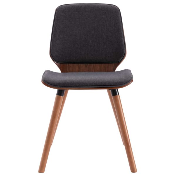 vidaXL Dining Chairs 2 pcs Grey Fabric - Image 3