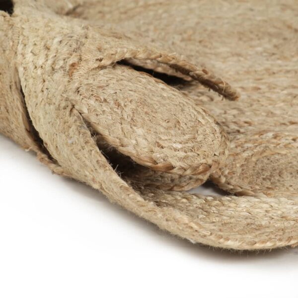 vidaXL Handmade Rug Braided Jute 90 cm - Image 2