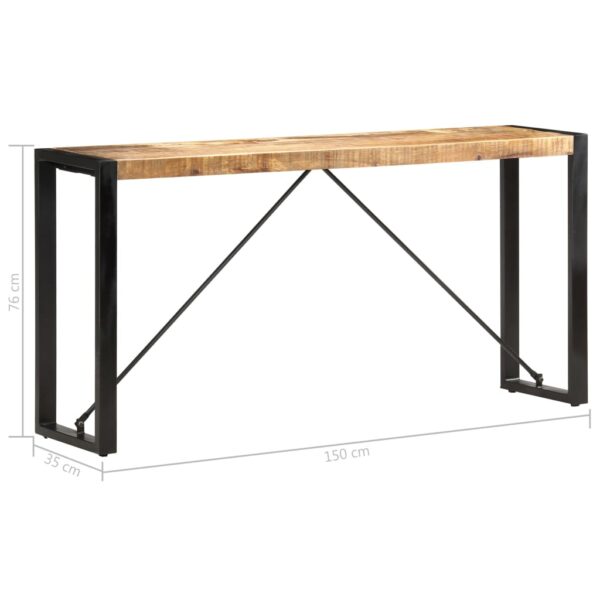 vidaXL Console Table 150x35x76 cm Solid Mango Wood - Image 6