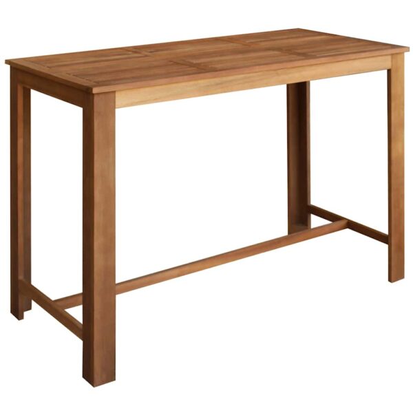 vidaXL Bar Table Solid Acacia Wood 150x70x105 cm - Image 2