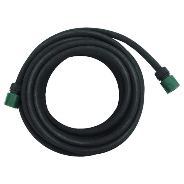vidaXL Garden Soaker Hose Black 0.6" 10 m Rubber - Image 4
