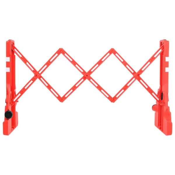 vidaXL Folding Traffic Barrier Red 210x50x105 cm - Image 3