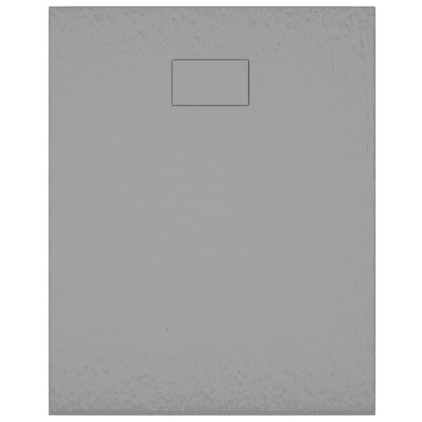 vidaXL Shower Base Tray SMC Grey 100x80 cm - Image 7