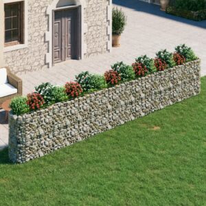 vidaXL Gabion Raised Bed Galvanised Iron 610x50x100 cm