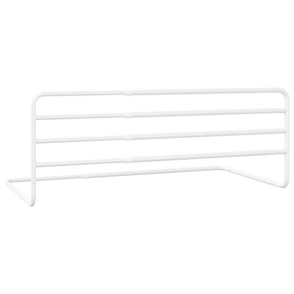 vidaXL Toddler Safety Bed Rail White (76-137)x55 cm Iron - Image 5