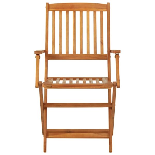 vidaXL 3 Piece Folding Garden Dining Set Solid Acacia Wood - Image 10