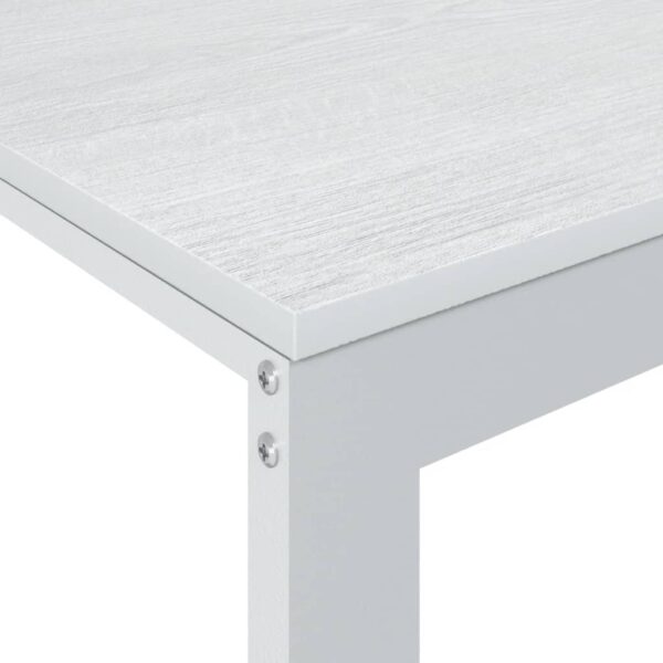 vidaXL Computer Desk White 110x60x73 cm Engineered Wood - Image 5