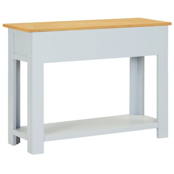 vidaXL Console Table 83x30x73 cm Solid Oak Wood - Image 5