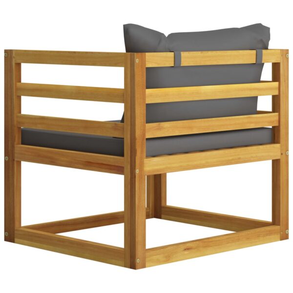 vidaXL 10 Piece Garden Lounge Set with Cushion Solid Acacia Wood - Image 13