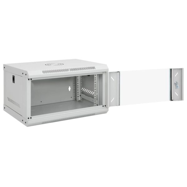 vidaXL 6U Wall Mounted Network Cabinet 19" IP20 53x40x30 cm - Image 2