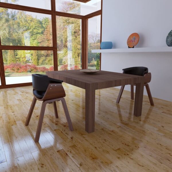 vidaXL Dining Chairs 2 pcs Bent Wood and Faux Leather - Image 1