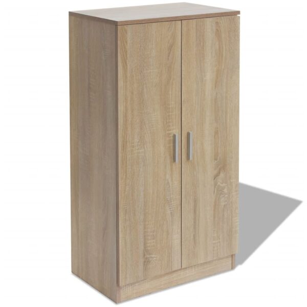 vidaXL Shoe Cabinet 7 Shelves Oak - Image 2
