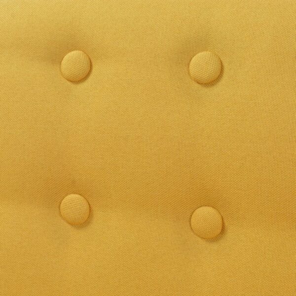 vidaXL Armchair Yellow Fabric - Image 4