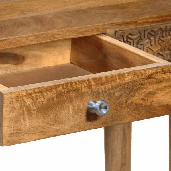 vidaXL Console Table Solid Mango Wood 102x30x79 cm - Image 8